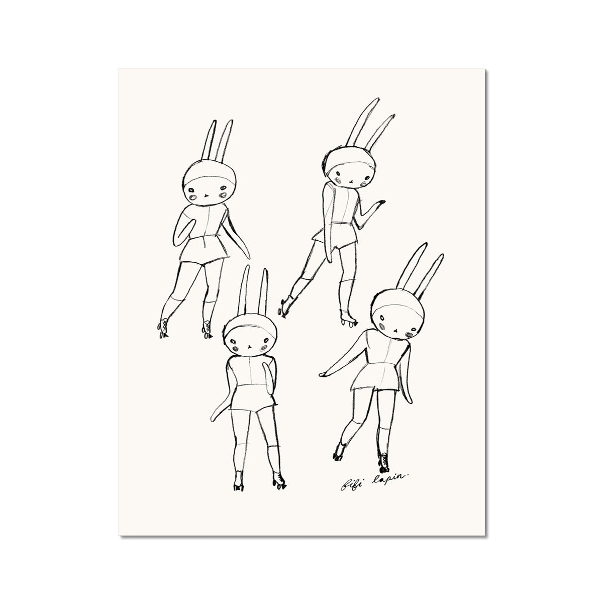 Fifi Skates \ 11x14 Print