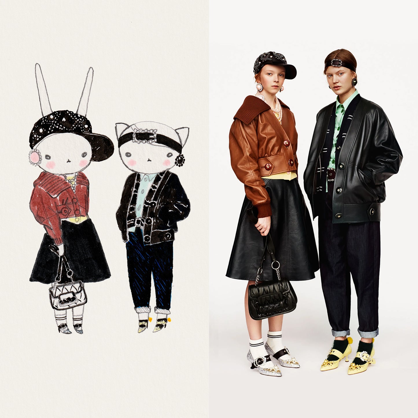 Icons \ Fifi Lapin & Ruby Gatta wear Miu Miu