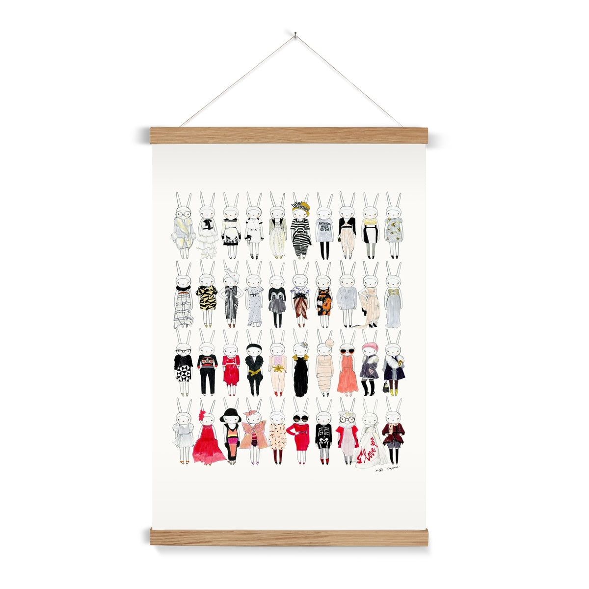 I Love Fifi Lapin \ A2 Print + Hanger
