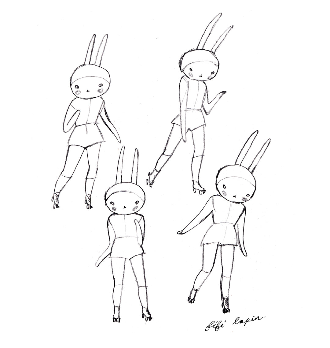 Fifi Skates \ White \ T-Shirt