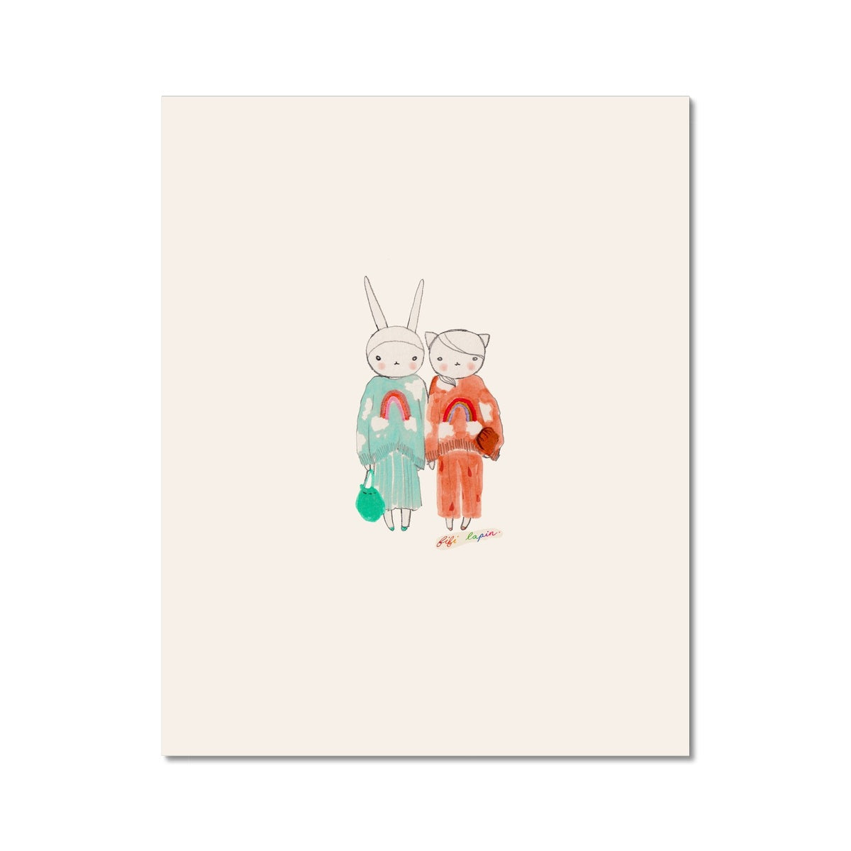 Rainbow Besties \ 8x10 Print