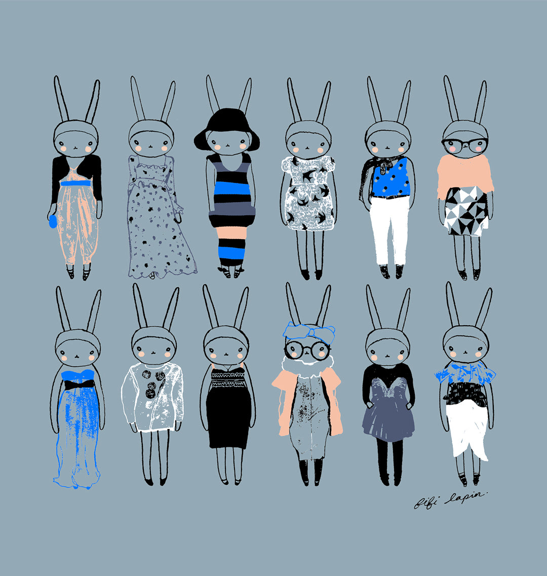 Yves Blue \ Cropped Sweatshirt